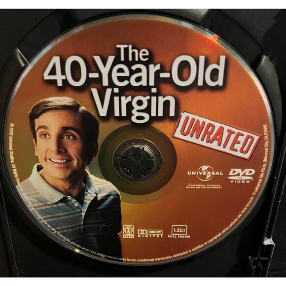 The 40-Year-Old Virgin (DVD, 2005, Full Screen, Unrated) Steve Carell Comedy Mov - Picture 4 of 6